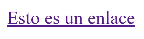 Enlace con subrayado
